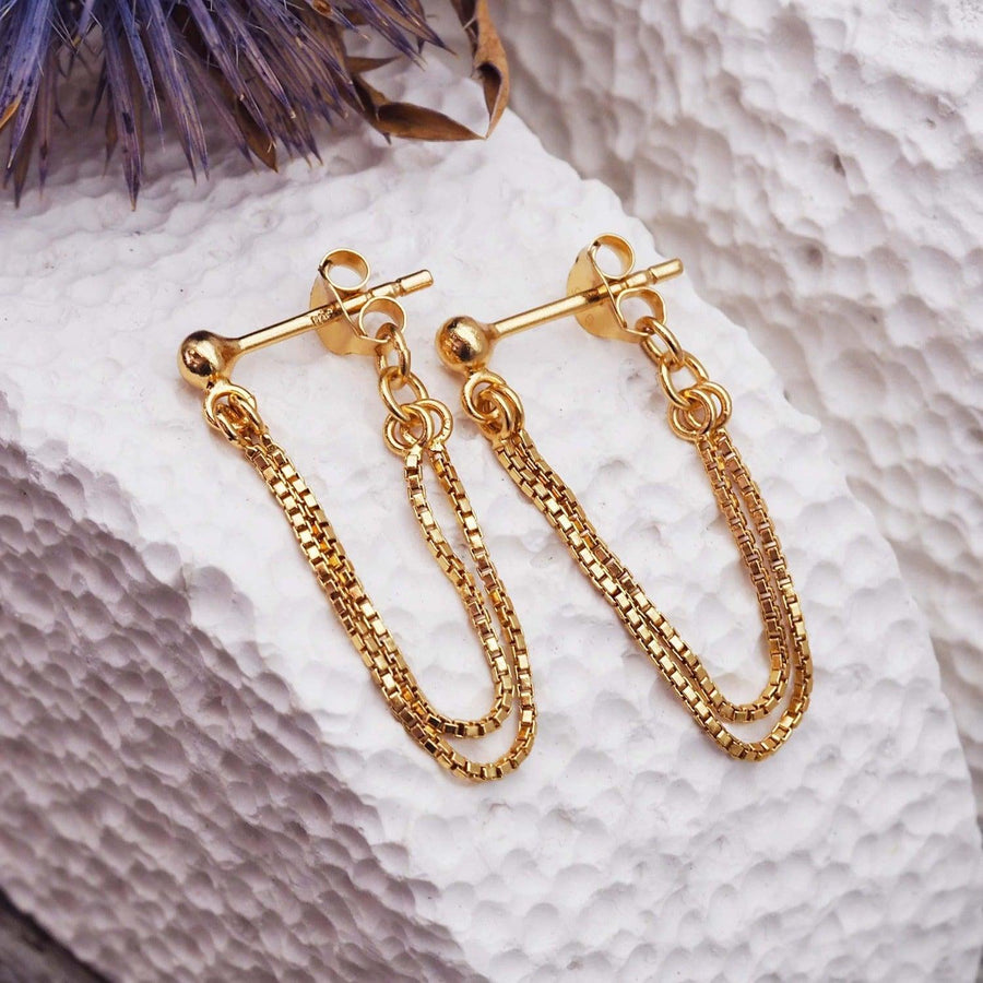 Gold Earrings - womens gold jewellery by indie and harper