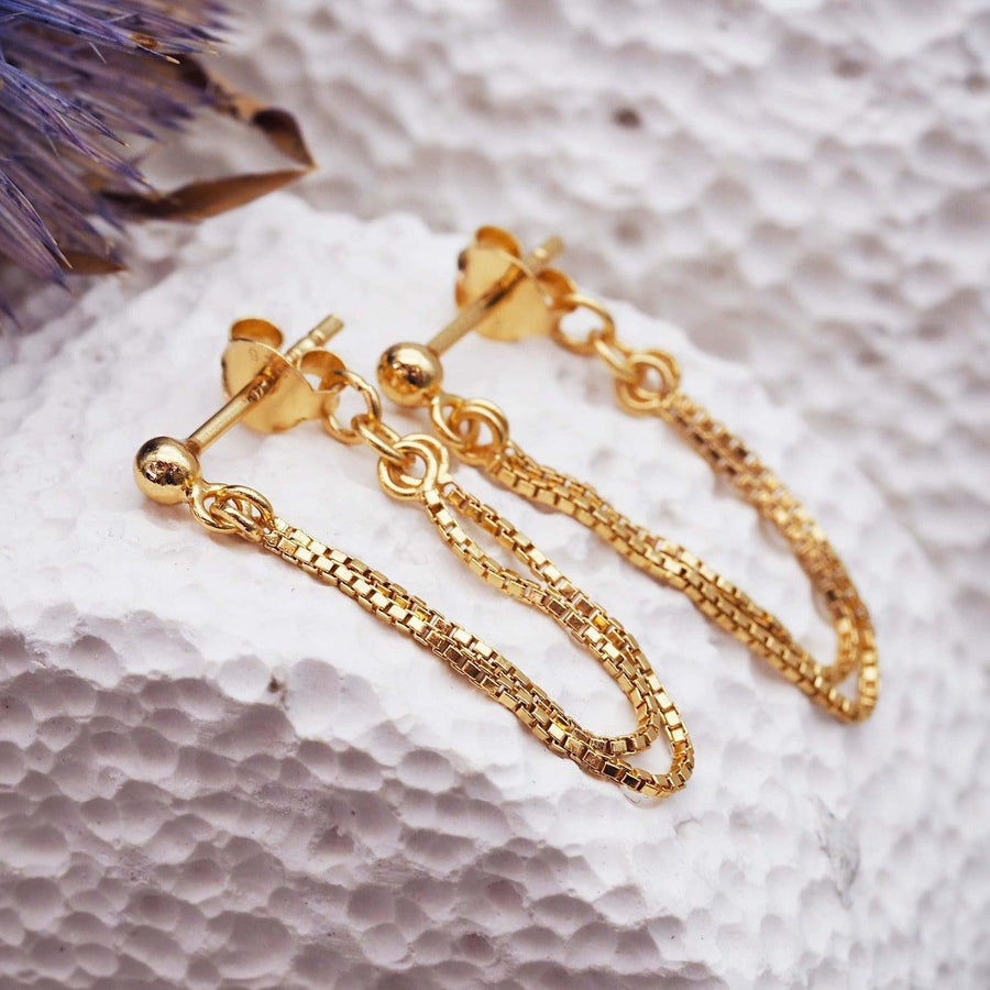 Gold Earrings - womens gold jewellery by indie and harper