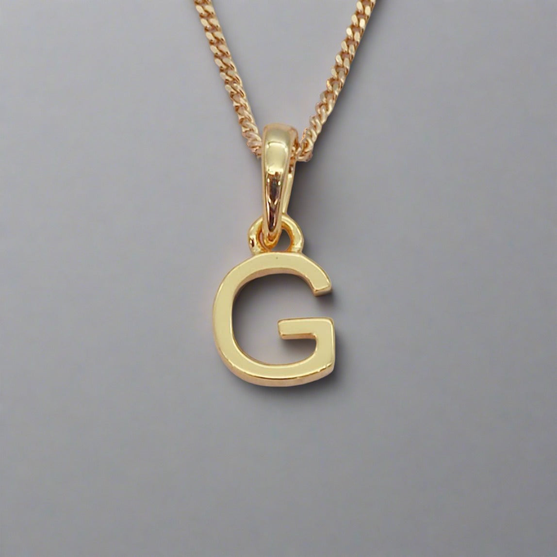 gold initial g necklace - womens jewelry online by australian jewellery brands indie and harper