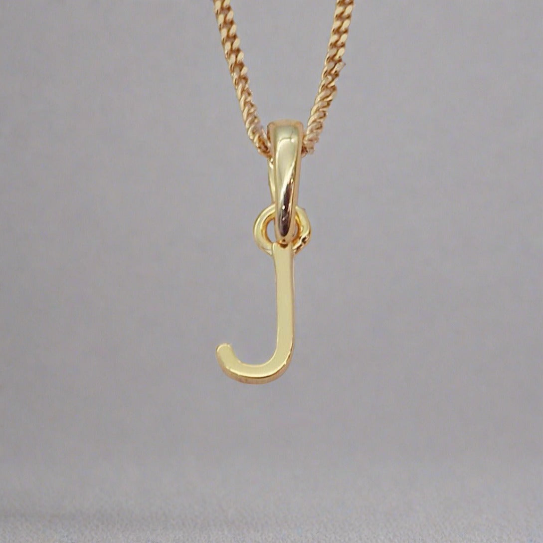 gold initial j necklace - womens jewelry online by australian jewellery brands indie and harper