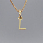 gold initial l necklace by indie and harper australia