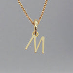 gold initial m necklace by indie and harper australia