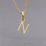 gold initial n necklace by indie and harper australia