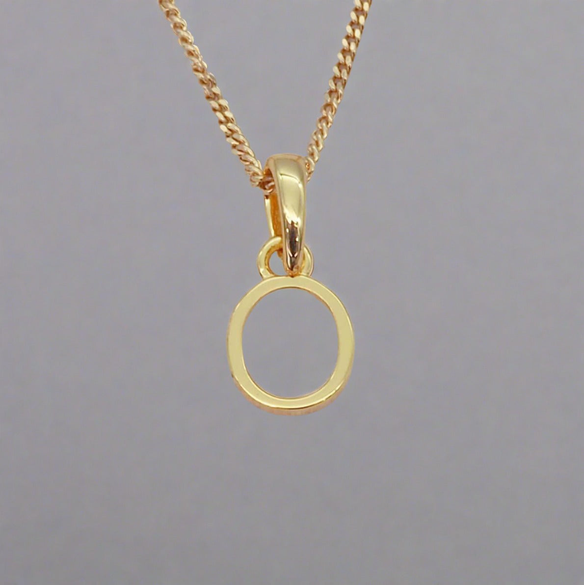 gold initial o necklace by indie and harper australia