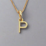 gold initial p necklace by indie and harper australia