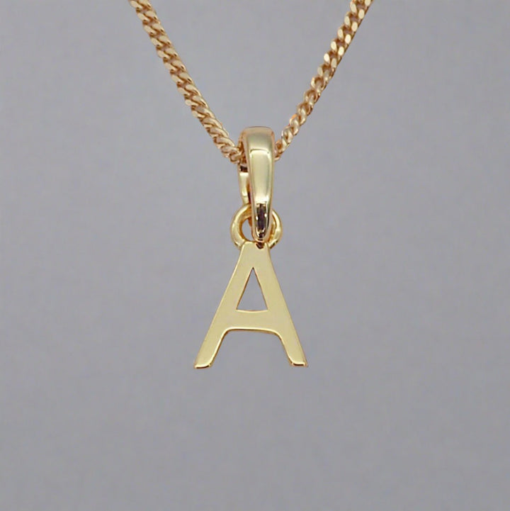 Gold Initial a Pendant Necklace - womens jewellery by indie and harper