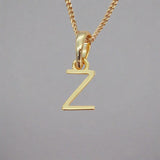 Gold Initial Pendant Necklace - womens jewellery by indie and harper