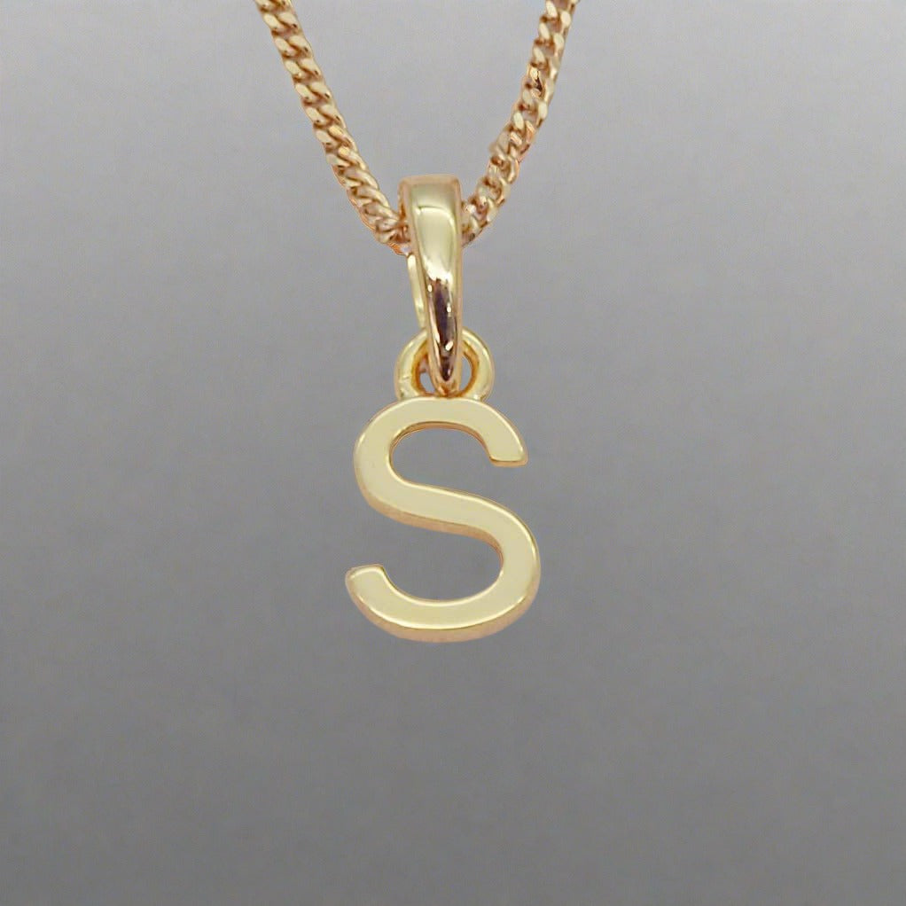 gold initial s necklace by indie and harper australia