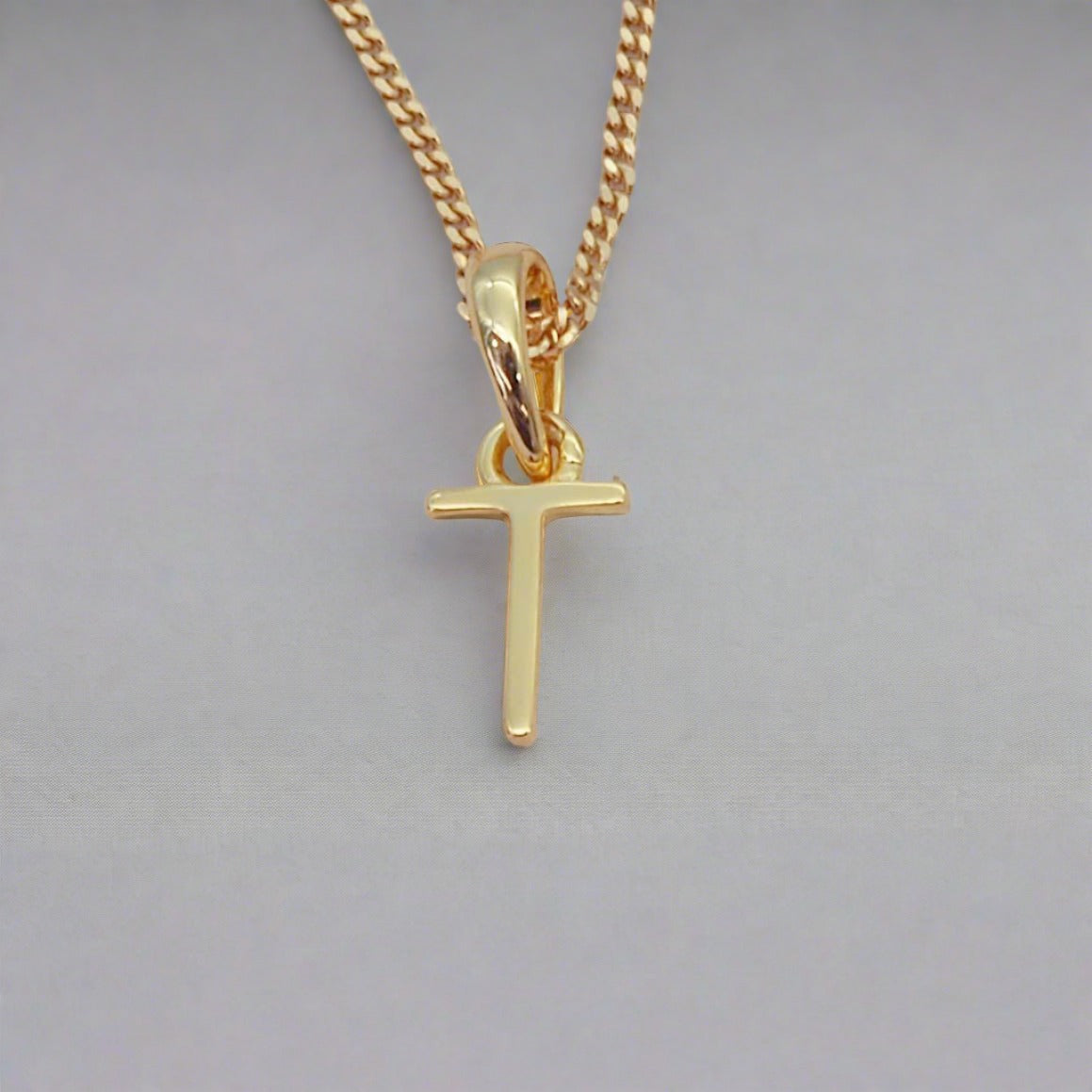 gold initial t necklace by indie and harper australia