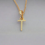 gold initial t necklace by indie and harper australia
