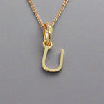 gold initial u necklace by indie and harper australia