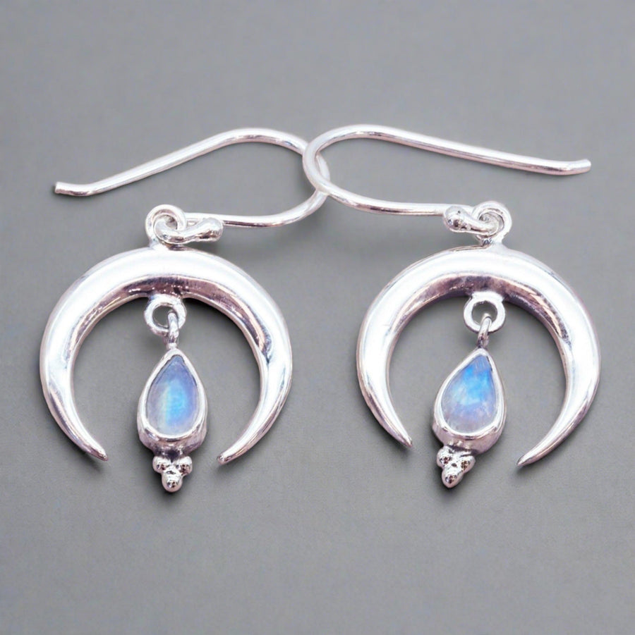 Silver Moonstone Earrings - womens silver moonstone jewellery australia