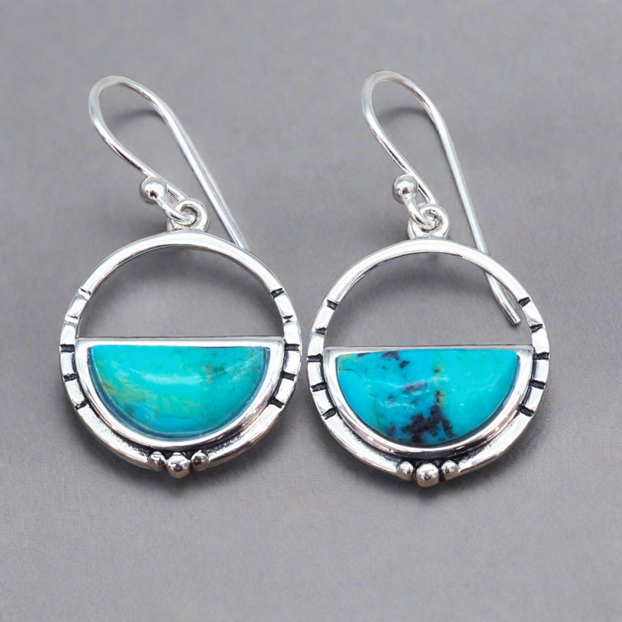 Sterling silver Turquoise Earrings - womens turquoise jewellery australia