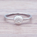 indie and harper Dainty Sterling silver rising sun Ring - womens jewellery online