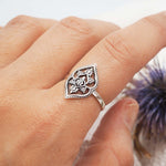 indie and harper silver Flower Mandala Ring - boho jewellery australia