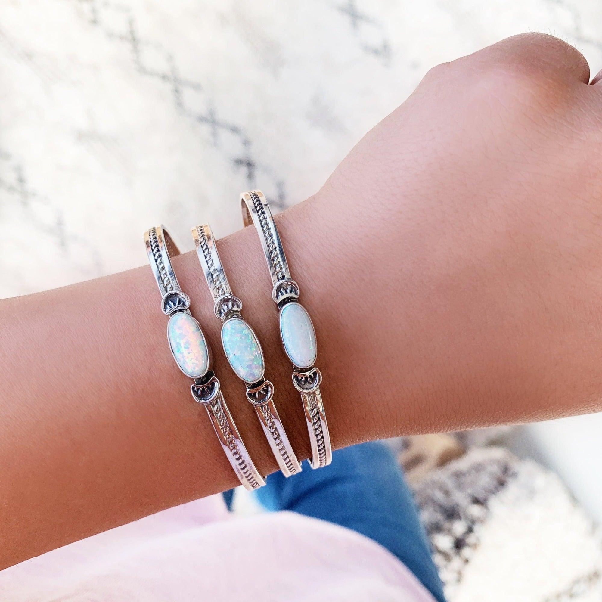 Navajo Opal Bracelets - opal jewellery by indie and harper australia