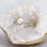 Sterling silver Ring with rising sun design by Australian jewellery brands indie and harper