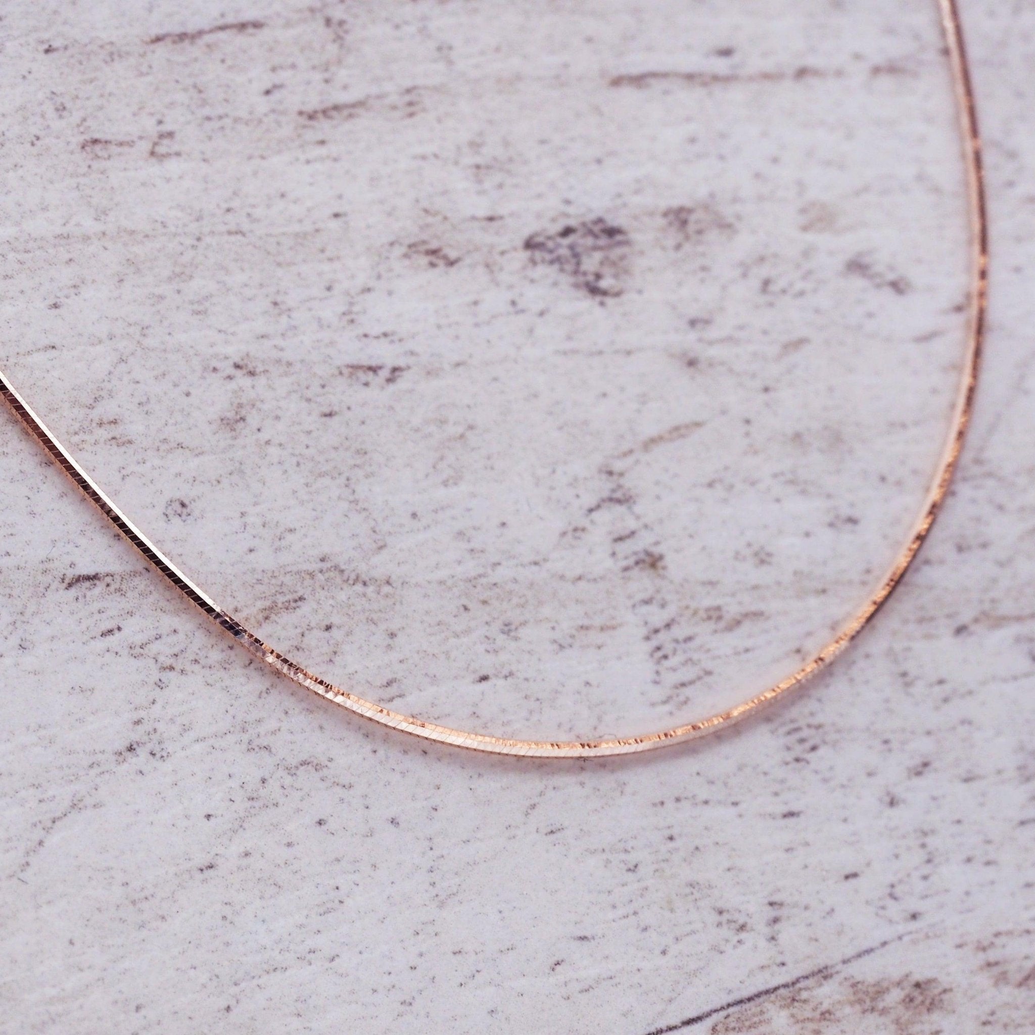 indie and harper rose gold Snake chain Necklace - Australian jewellery online 