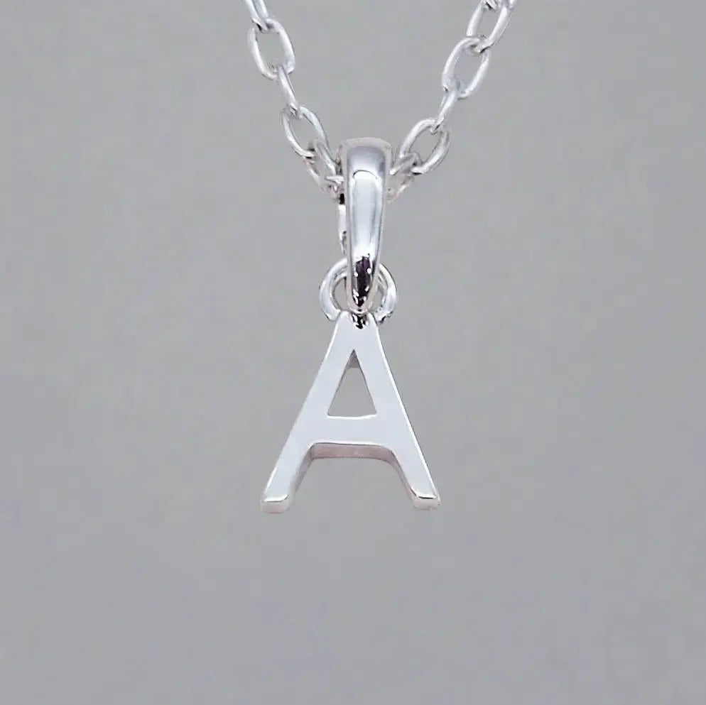 indie and harper sterling Silver Initial A Necklace - Sterling silver jewellery australia