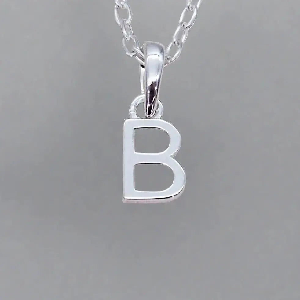 sterling silver initial b necklace by indie and harper australia