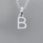 sterling silver initial b necklace by indie and harper australia