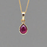 January Birthstone Necklace - Garnet - womens jewellery by indie and harper