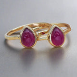 January Birthstone Ring - Garnet - womens jewellery by indie and harper