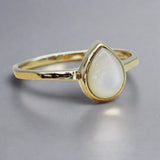 June Birthstone Ring - Pearl - womens jewellery by indie and harper