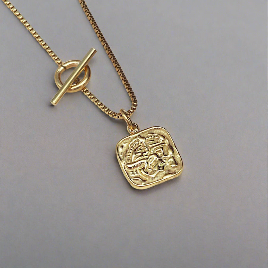 Gold Pendant Necklace - womens gold waterproof jewellery - Australian jewellery brand 