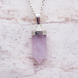 Kids Rose Quartz Pendant Necklace - womens jewellery by indie and harper