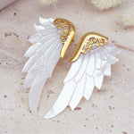 Lalimalu Purist Gold Angel Studs - womens jewellery by indie and harper
