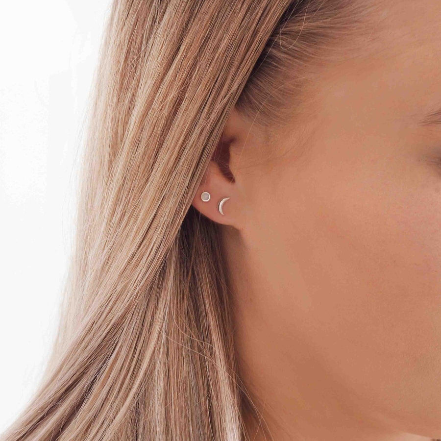 Luna Moonstone Earrings Set - womens Moonstone jewellery