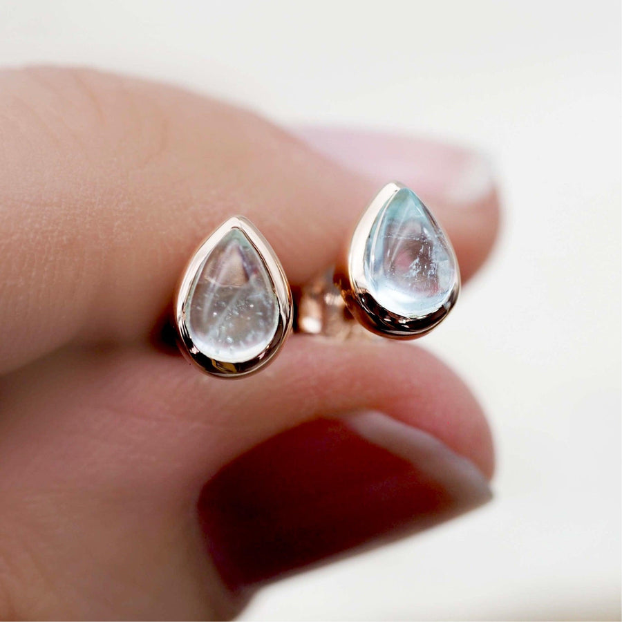 March Birthstone Earrings - Aquamarine Jewellery - womens March birthstone jewellery australia
