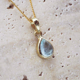 March Birthstone Necklace - Aquamarine - womens jewellery by indie and harper