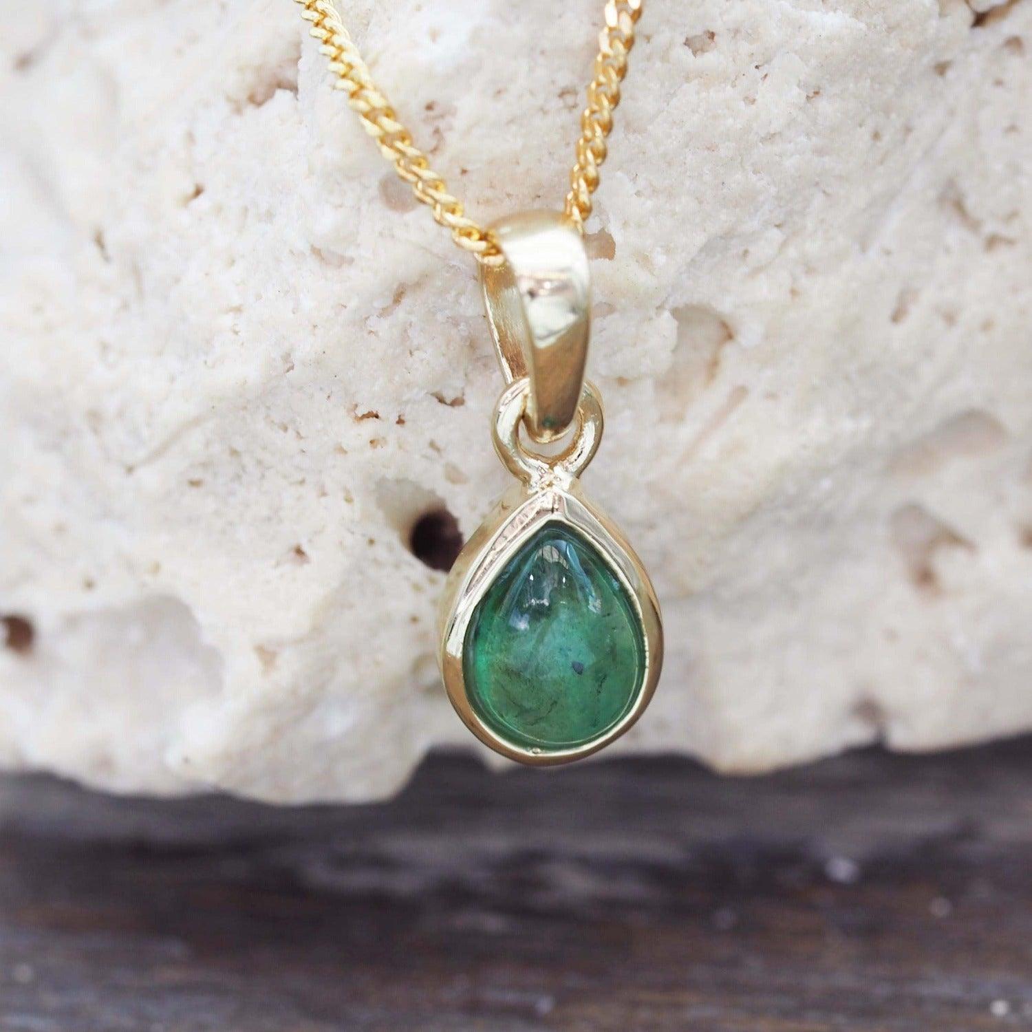 May Emerald Birthstone Necklace - womens jewellery by indie and harper