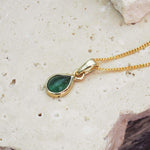 May Emerald Birthstone Necklace - womens jewellery by indie and harper