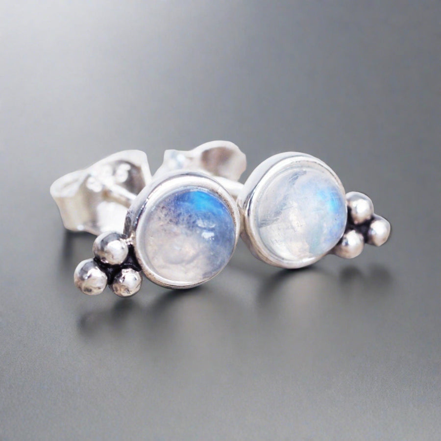 Moonstone Earrings - womens moonstone jewellery by indie and harper