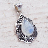 Moonstone Wild Flower Necklace - womens jewellery by indie and harper