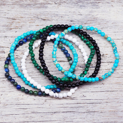 Natural Beaded Bracelets - beaded jewellery by australian jewellery brands indie and Harper 