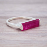 Natural Pink Jade Ring - womens jewellery by indie and harper