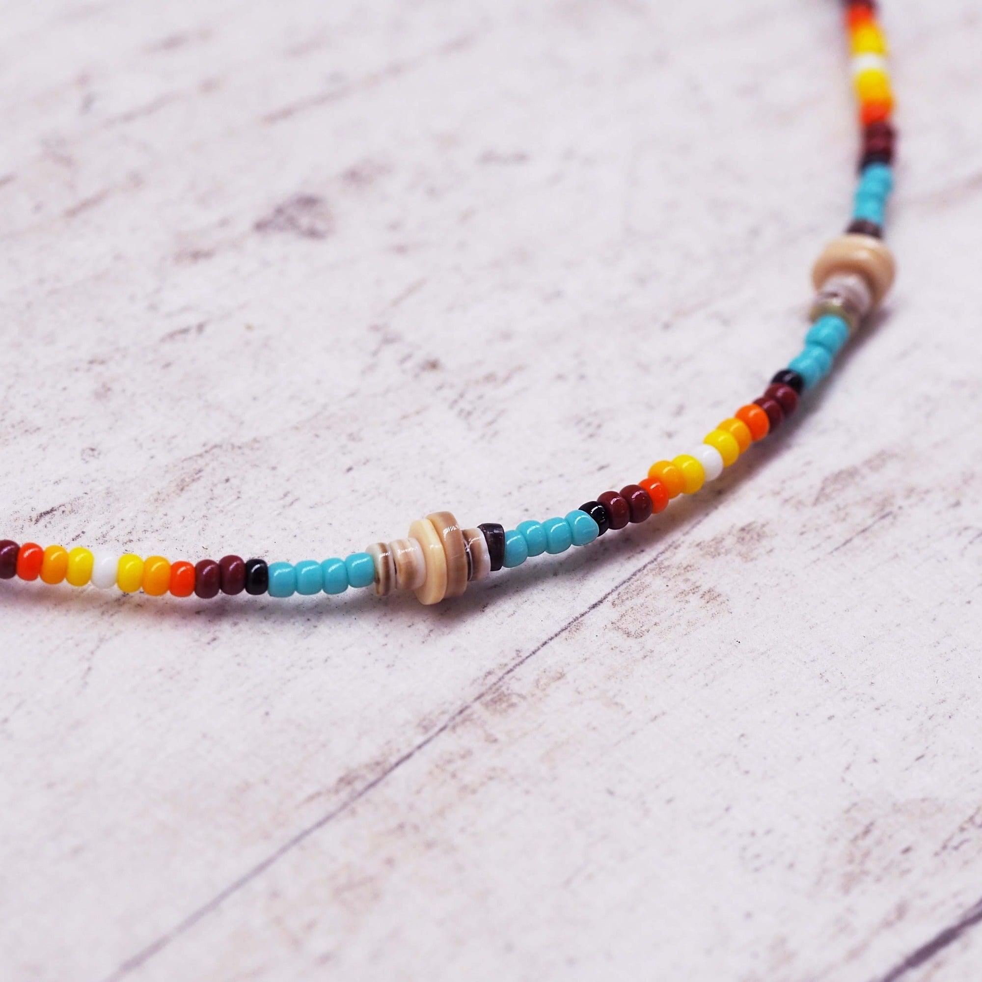 Navajo Beaded Necklace - womens jewellery by indie and harper