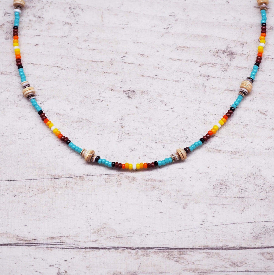 Navajo Beaded Necklace - womens jewellery by indie and harper