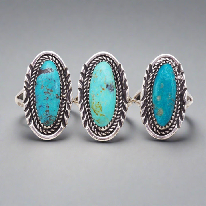 Navajo Turquoise Rings - womens turquoise jewellery by Australian jewellery brand indie and harper
