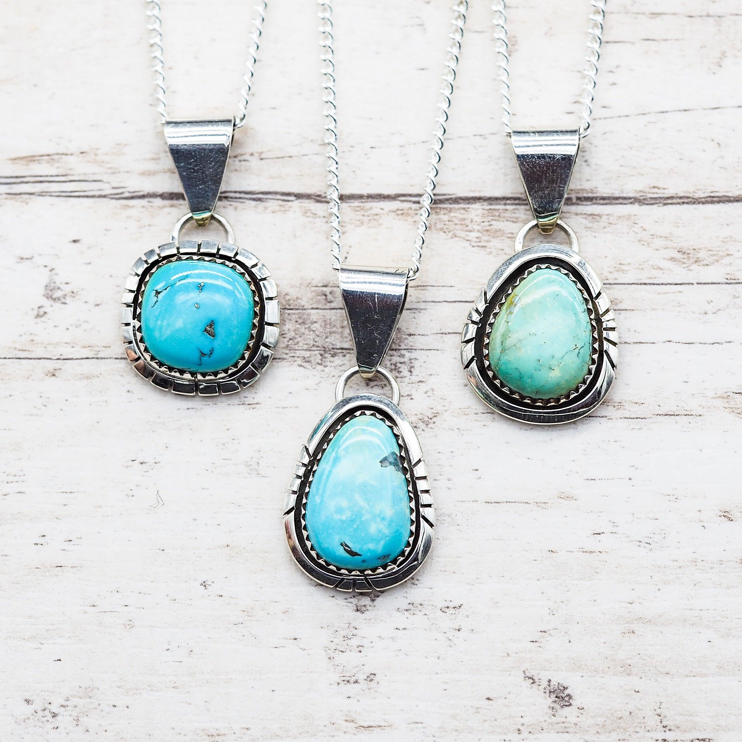 Navajo Turquoise Pendant Necklace - womens jewellery by indie and harper