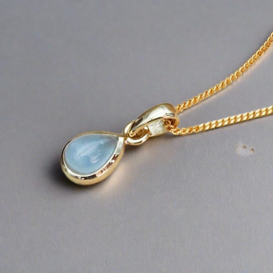 November Birthstone Necklace - gold topaz necklace - womens november birthstone jewellery australia