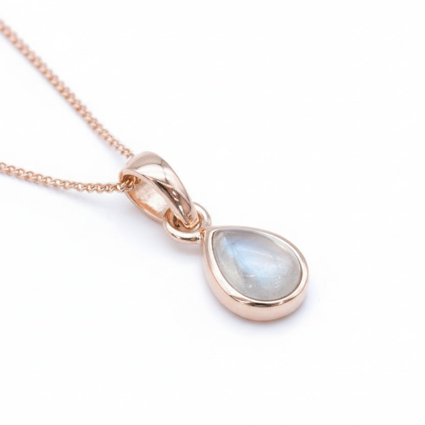November Birthstone Blue Topaz Necklace