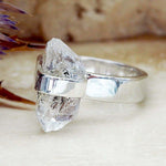 Raw Herkimer Quartz Ring - womens jewellery by indie and harper