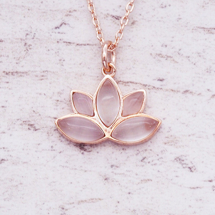 Rose Gold Necklace - womens rose gold jewellery by indie and harper
