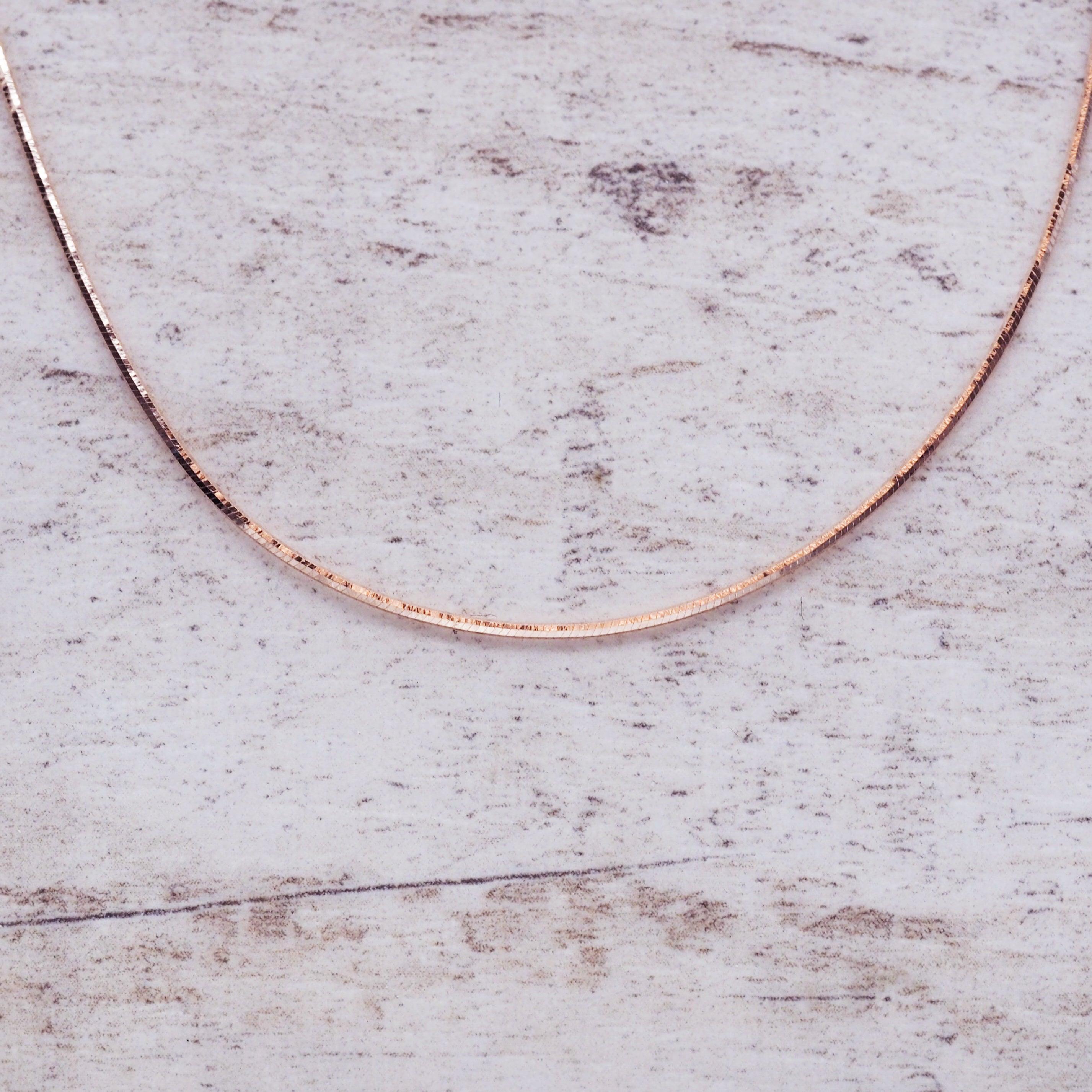 Rose Gold Snake Chain Necklace - womens jewellery by indie and harper