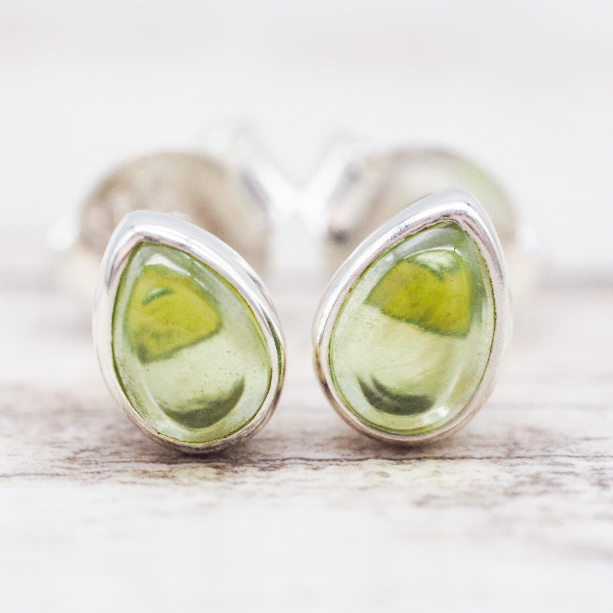 indie and harper sterling silver August Birthstone peridot earrings